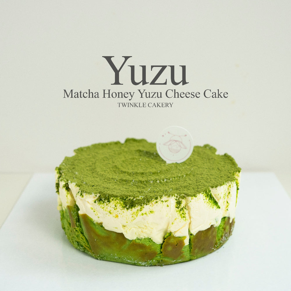 Matcha Honey Yuzu Cheese Cake