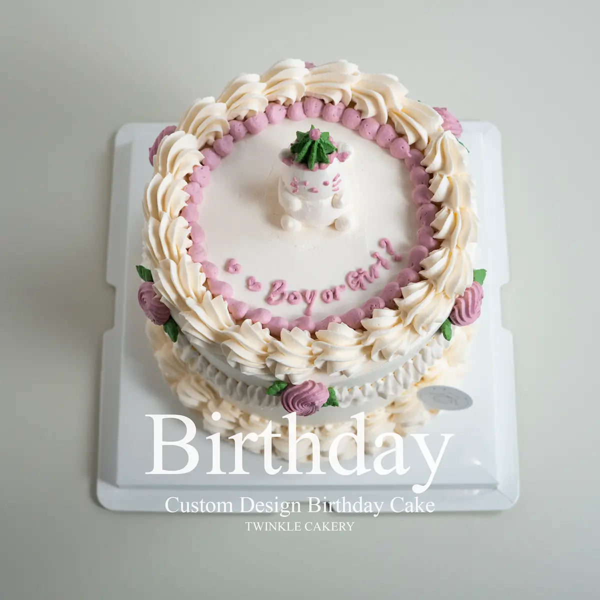 Mini Kitty Birthday Cake with Less Sugar Option - Selangor