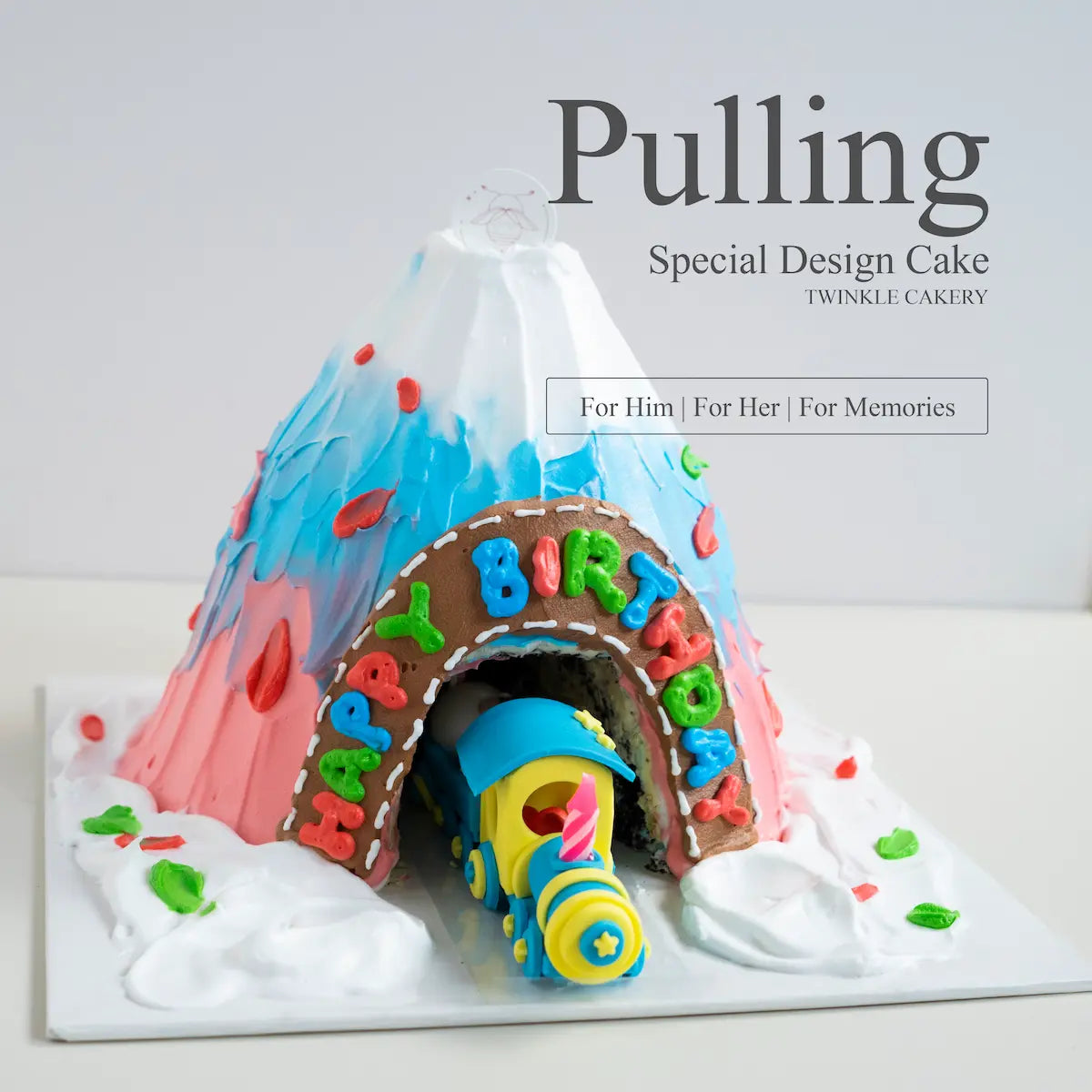 Baby Pulling Cake with Handmade
Topper ā Selangor/KL Delivery