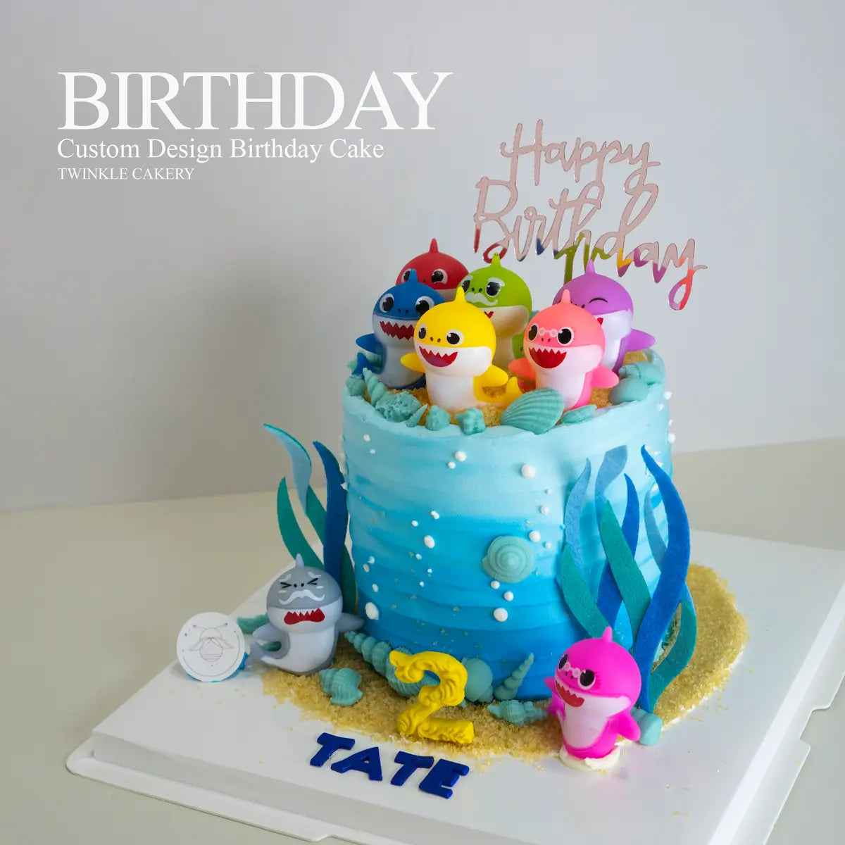 Baby Shark birthday cake for kids delivery in  Kuala Lumpur