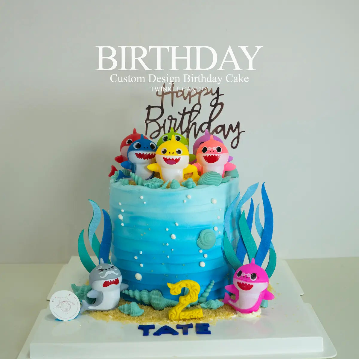 Baby Shark birthday cake for kids delivery in Selangor