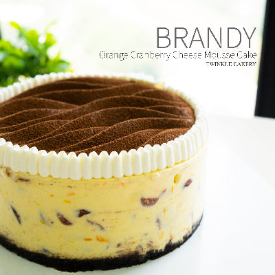 birthday cheesecake with brandy and cranberries in Subang Jaya