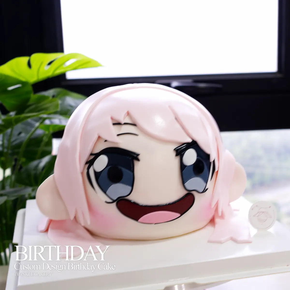 Detailed 3D sculpting of Musashi-chan's hair and features in a cute cartoon style.