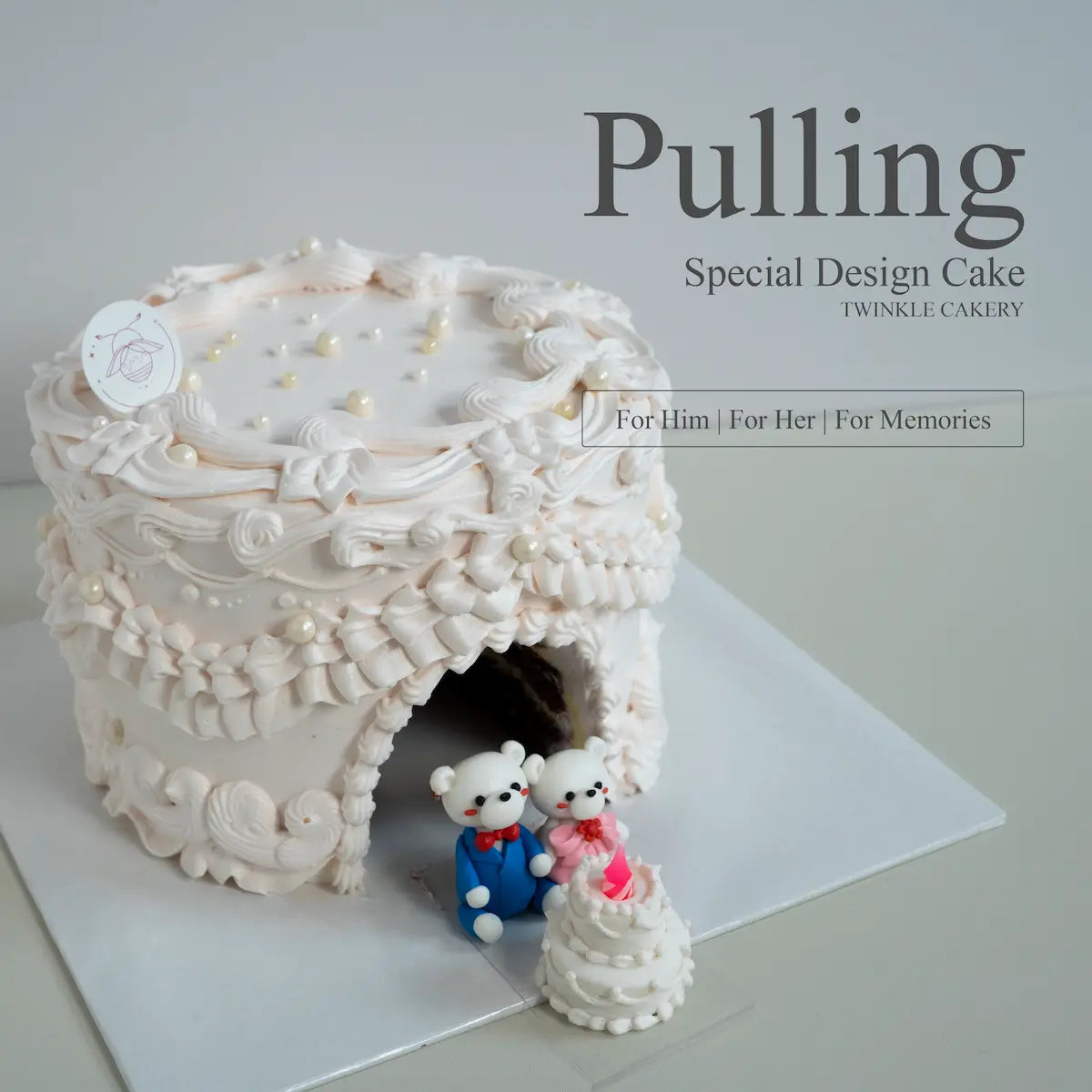 Romantic Couple Pulling Cake – Selangor/KL Delivery