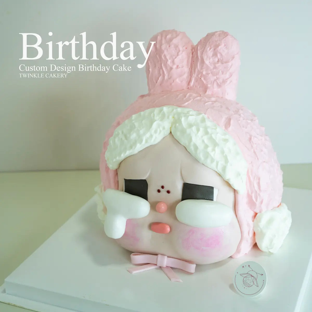 CryBaby cake styled for TikTok and Instagram photos - viral content in Selangor and Kuala Lumpur