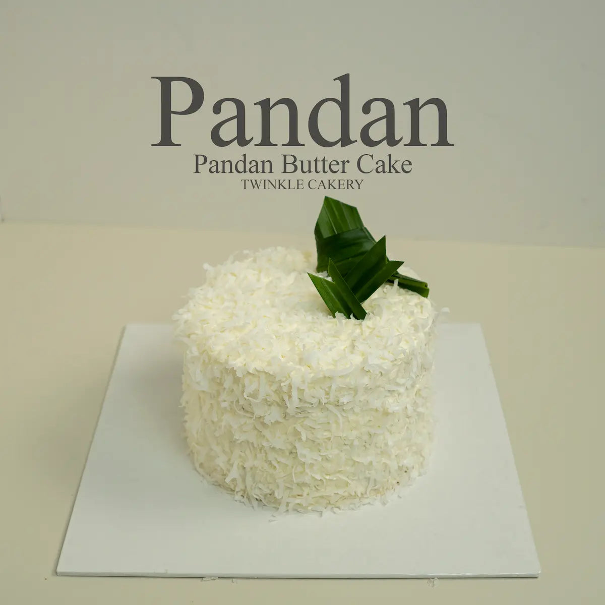 Fresh Pandan Butter Cake and Gula Melaka Sauce filling with Coconut Topping | Selangor