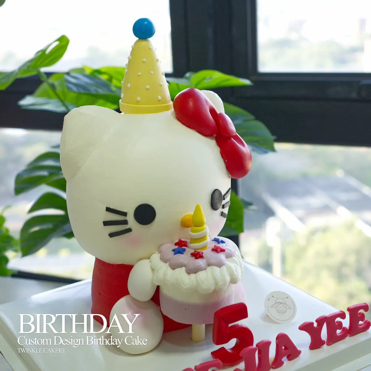 3D Hello Kitty custom cake design with premium handcrafted details, serving Kuala Lumpur and Selangor.