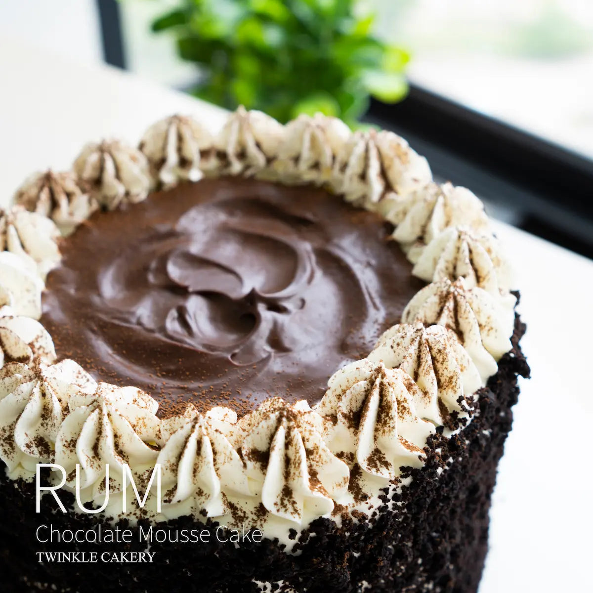 Rum Dark Chocolate Cake at a Celebration - Alcohol Dessert Delivery K
