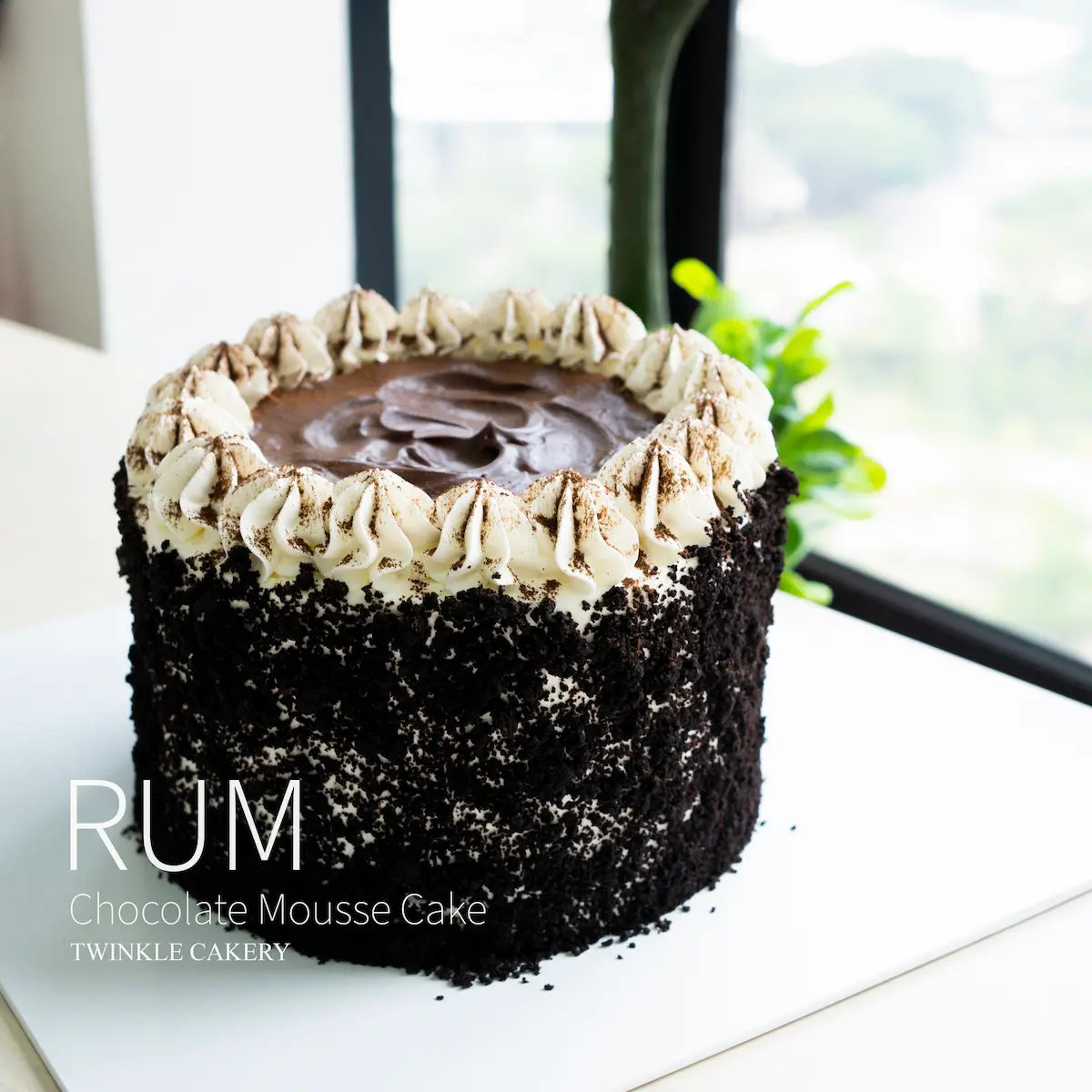 Rum Dark Chocolate Alcohol Cake - Boozy Dessert Delivery Kuala Lumpur