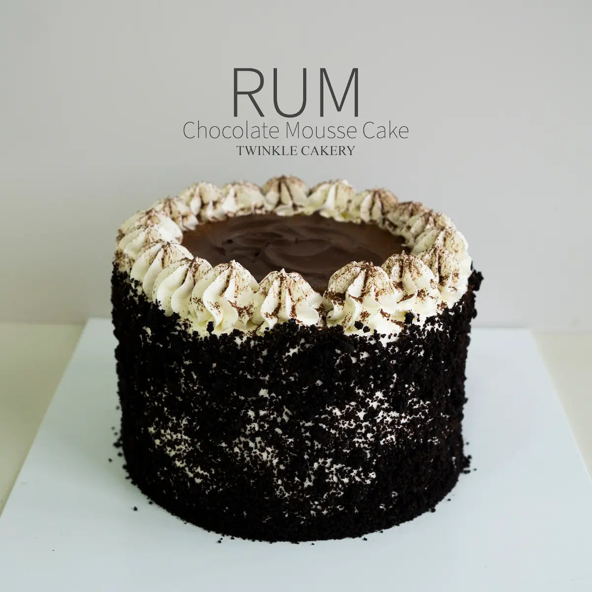 Rum Dark Chocolate Alcohol Cake - Boozy Dessert Delivery Selangor