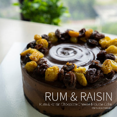 Premium rum-soaked raisins in chocolate cake, available in Kuala Lumpur