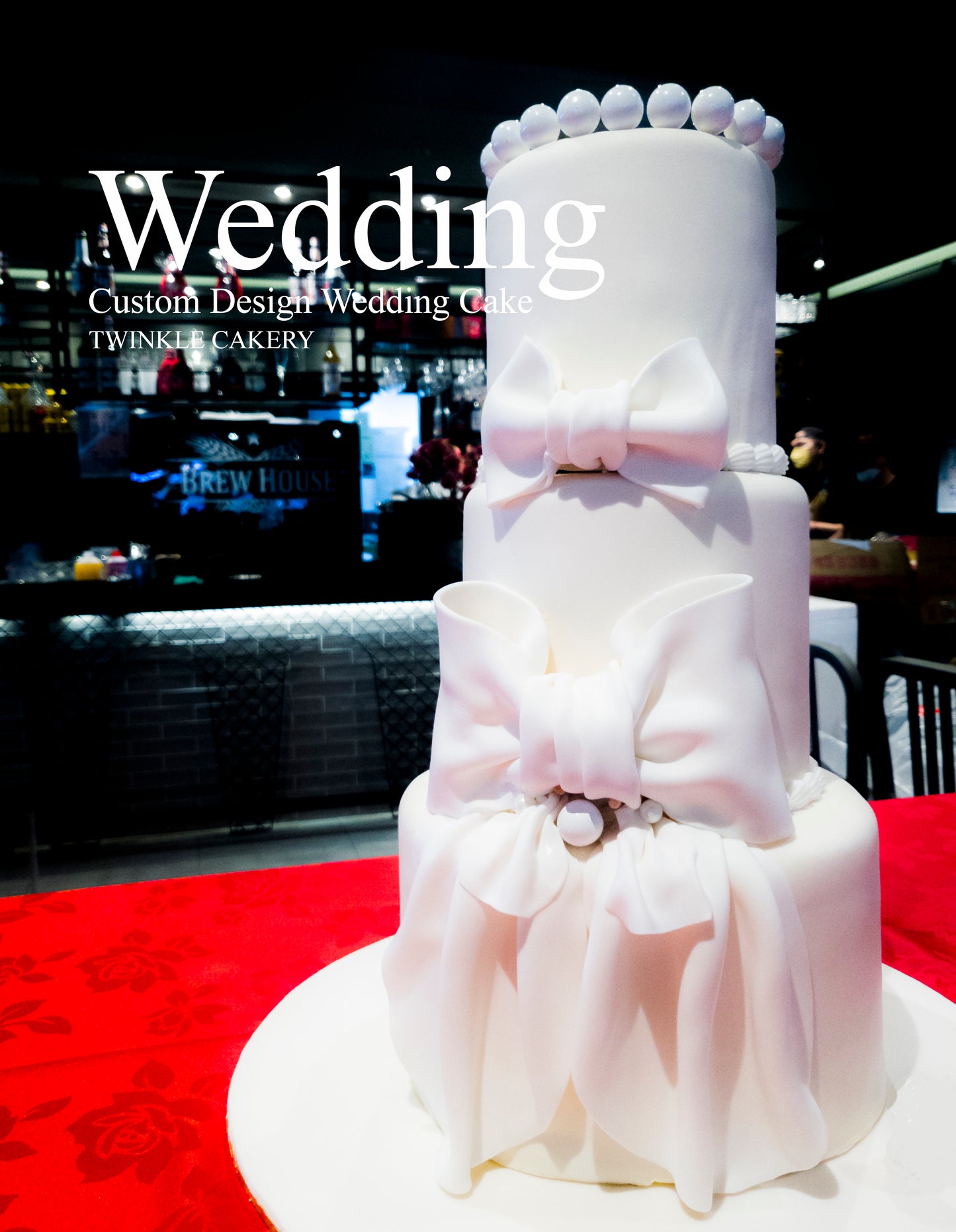 Custom Design Wedding Cake #7