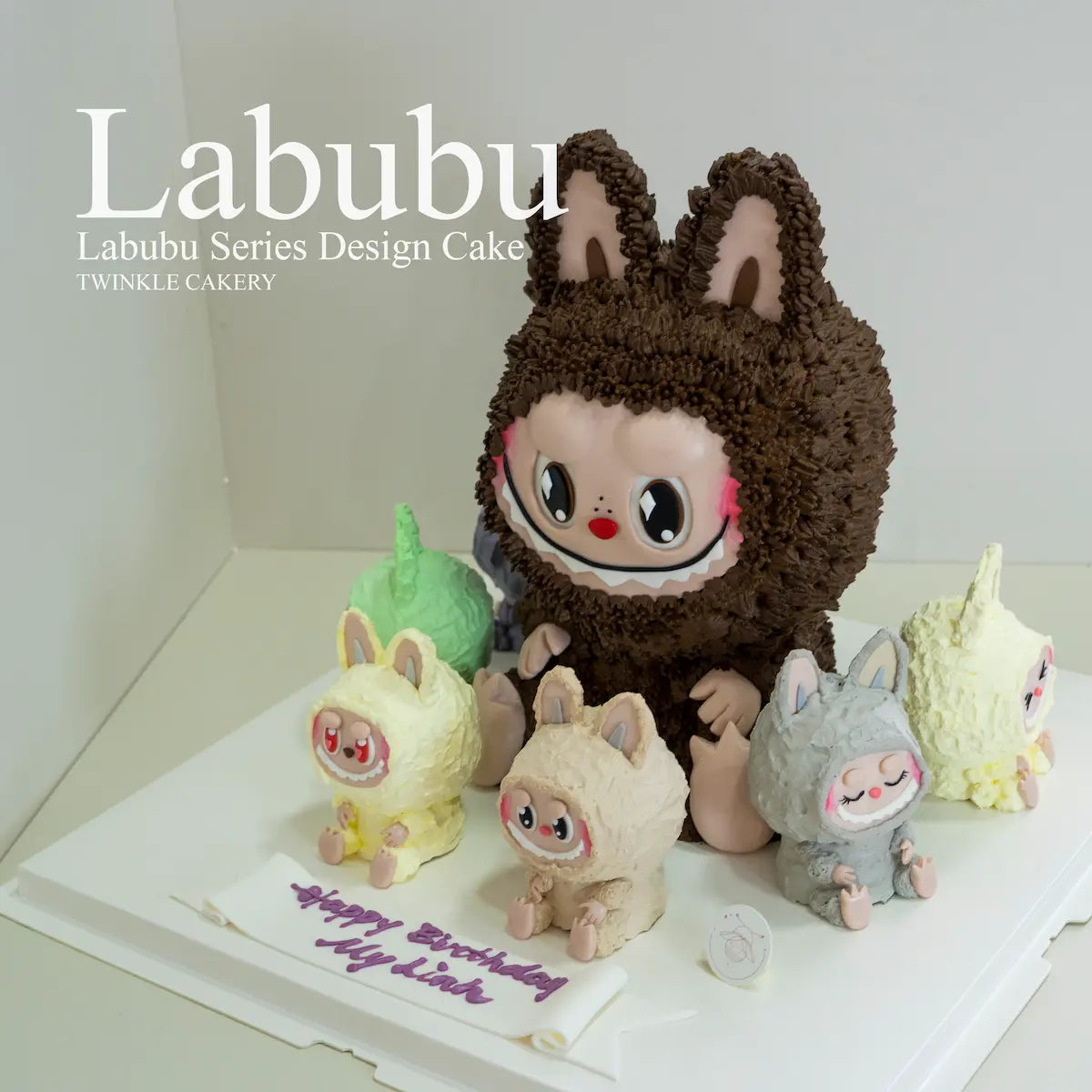 Low-sugar 3D Labubu Family Cake – KL/Selangor Delivery