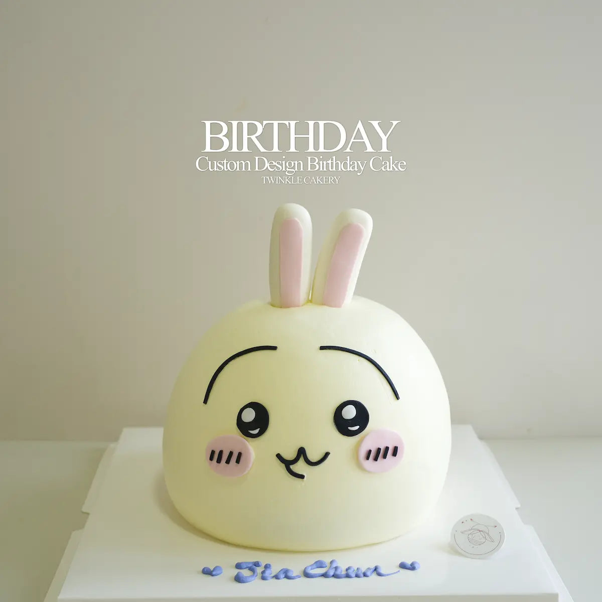 3D Chiikawa birthday cake with 100% handmade fondant artistry in KL and Selangor.
