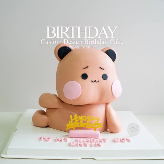 3D Dudu Bear birthday cake - viral trending cartoon character cake delivery in Selangor & KL