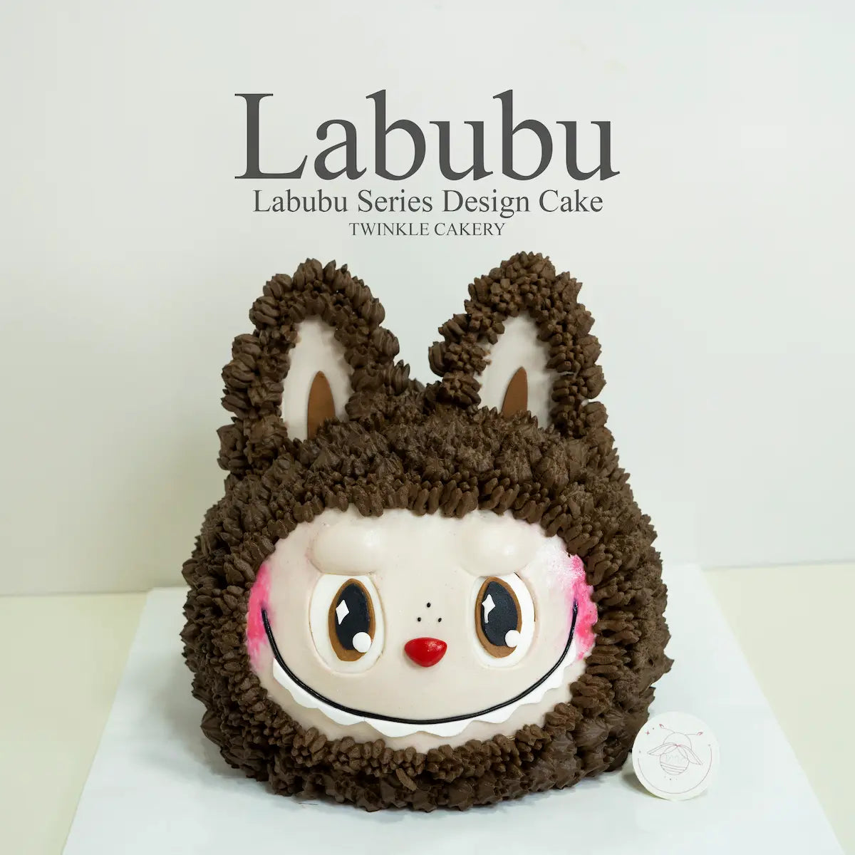 3D Labubu head birthday cake sculpted like real toy - character cake delivery in Selangor & KL