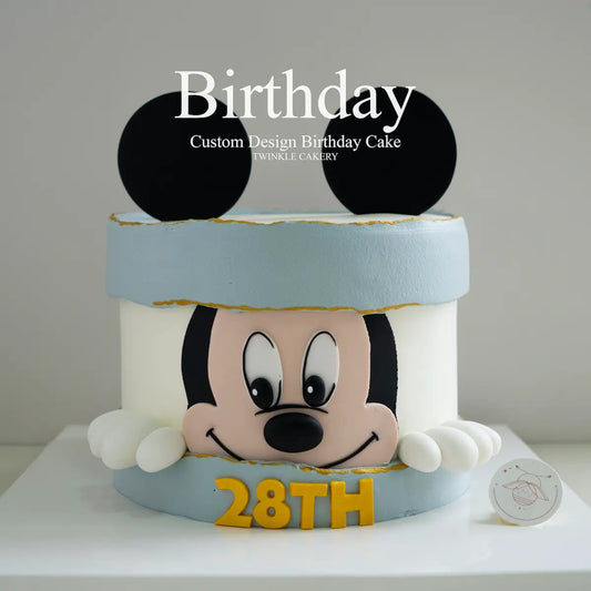 3D Mickey Mouse figurine cake Kuala Lumpur - Custom names available