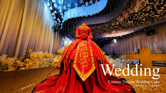 Chinese Wedding Gown Wedding Cake
