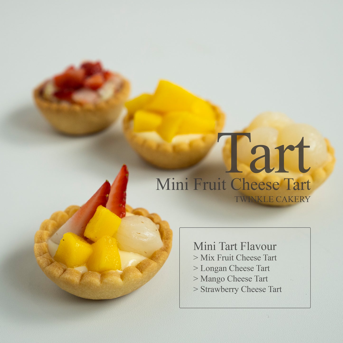 Mini Fruit Cheese Tart - Set