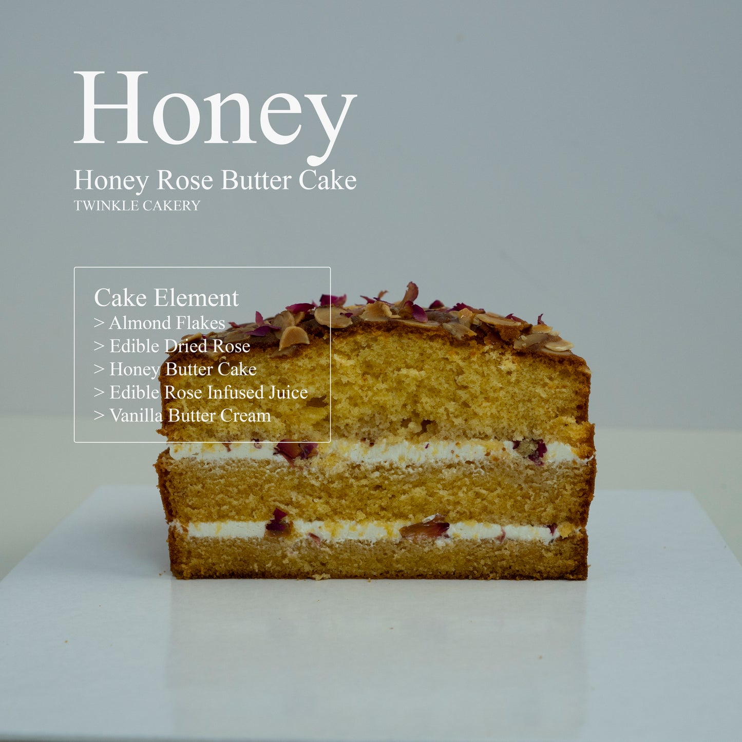 Honey Rose Butter Cake