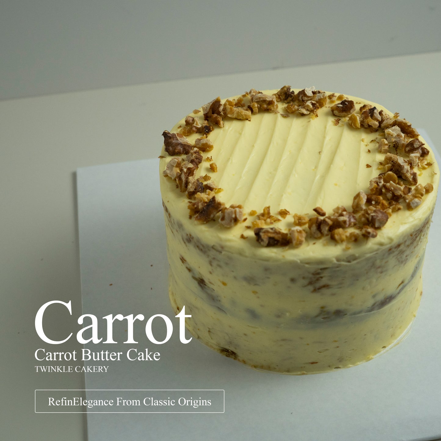 Carrot Walnut Butter Cake