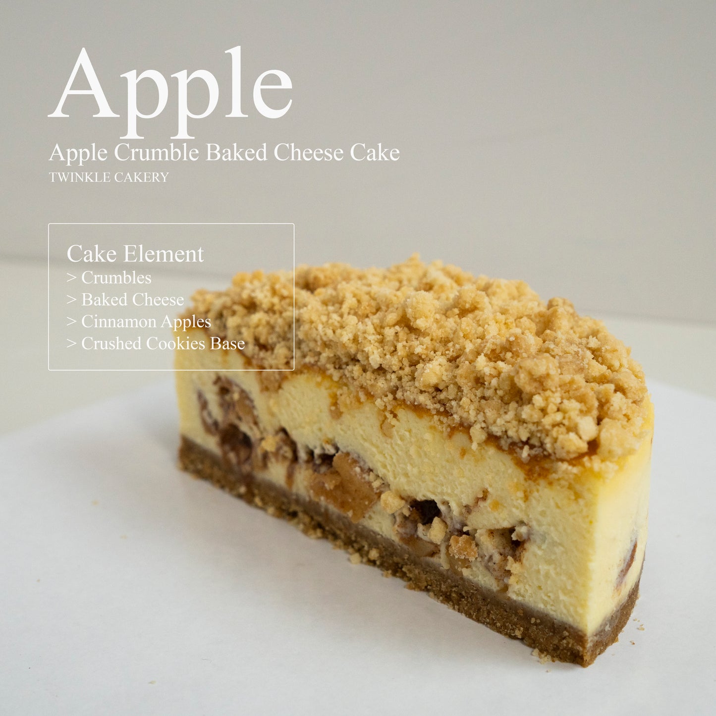 Apple Crumble Cheese Cake