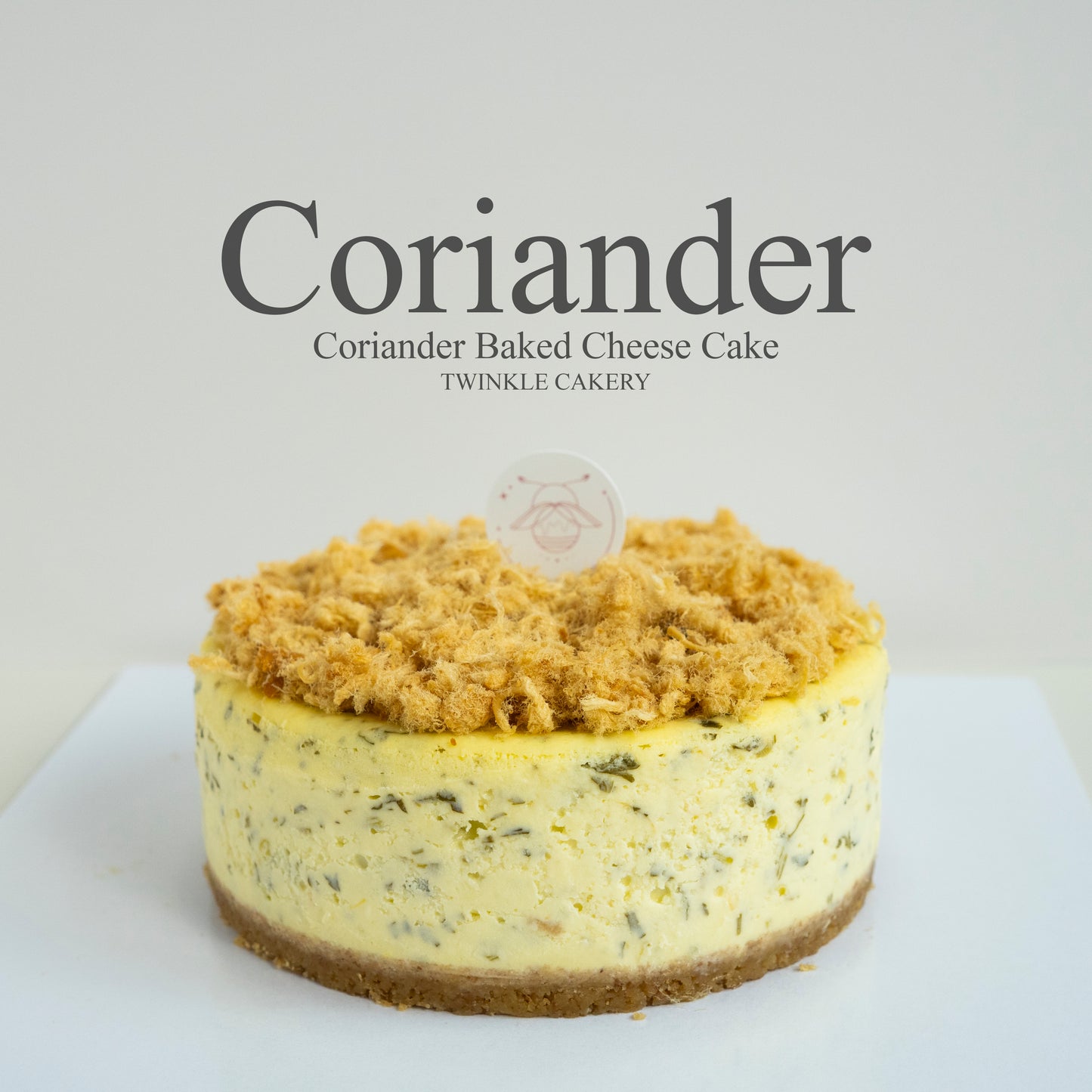 Coriander Baked Cheese Cake