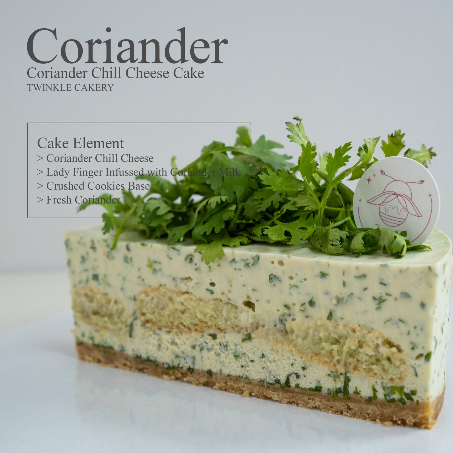 Coriander Chill Cheese Cake