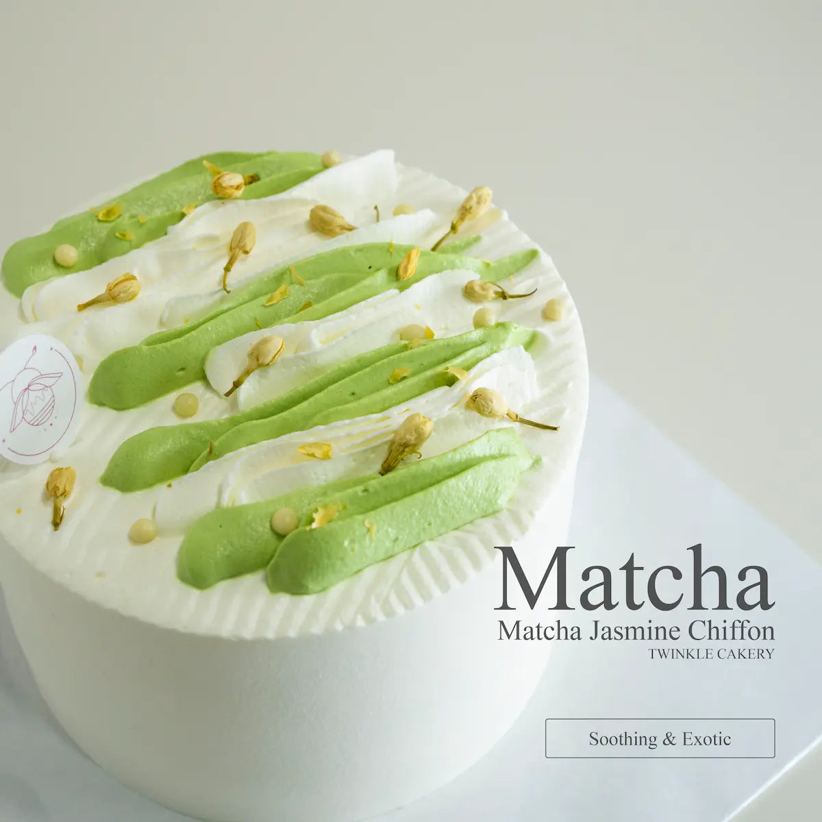 Matcha Jasmine Cake