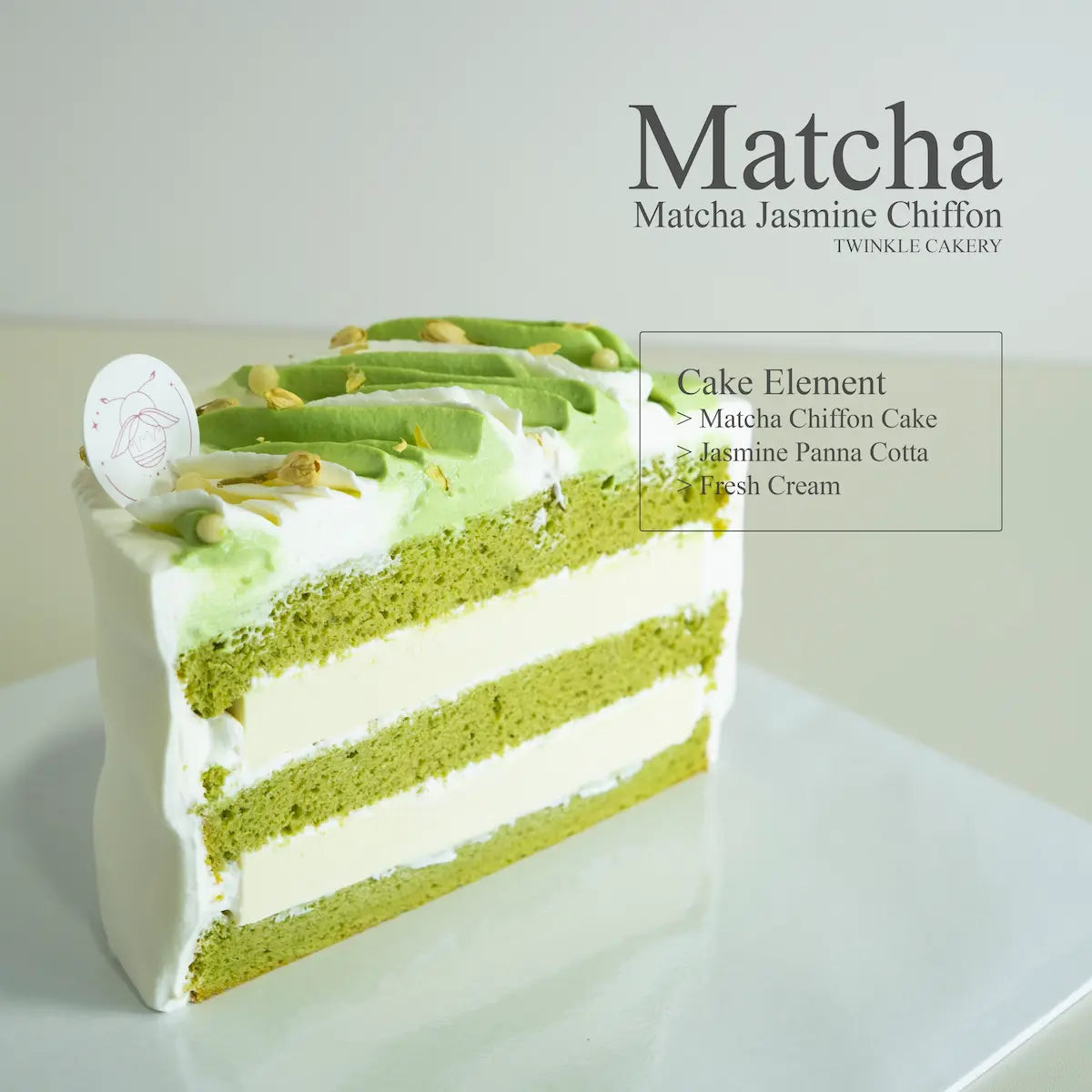 Matcha Jasmine Cake