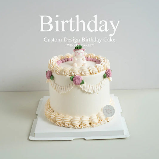 Mini Kitty Birthday Cake with Less Sugar Option - Selangor