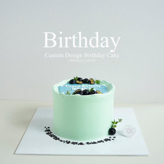 Simple Blue Cake