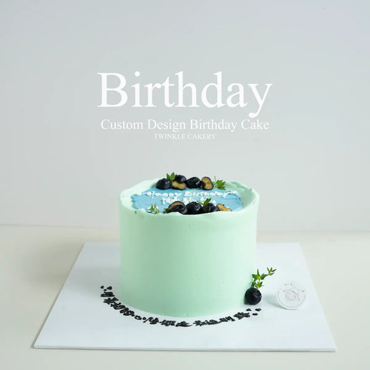 Simple Blue Cake