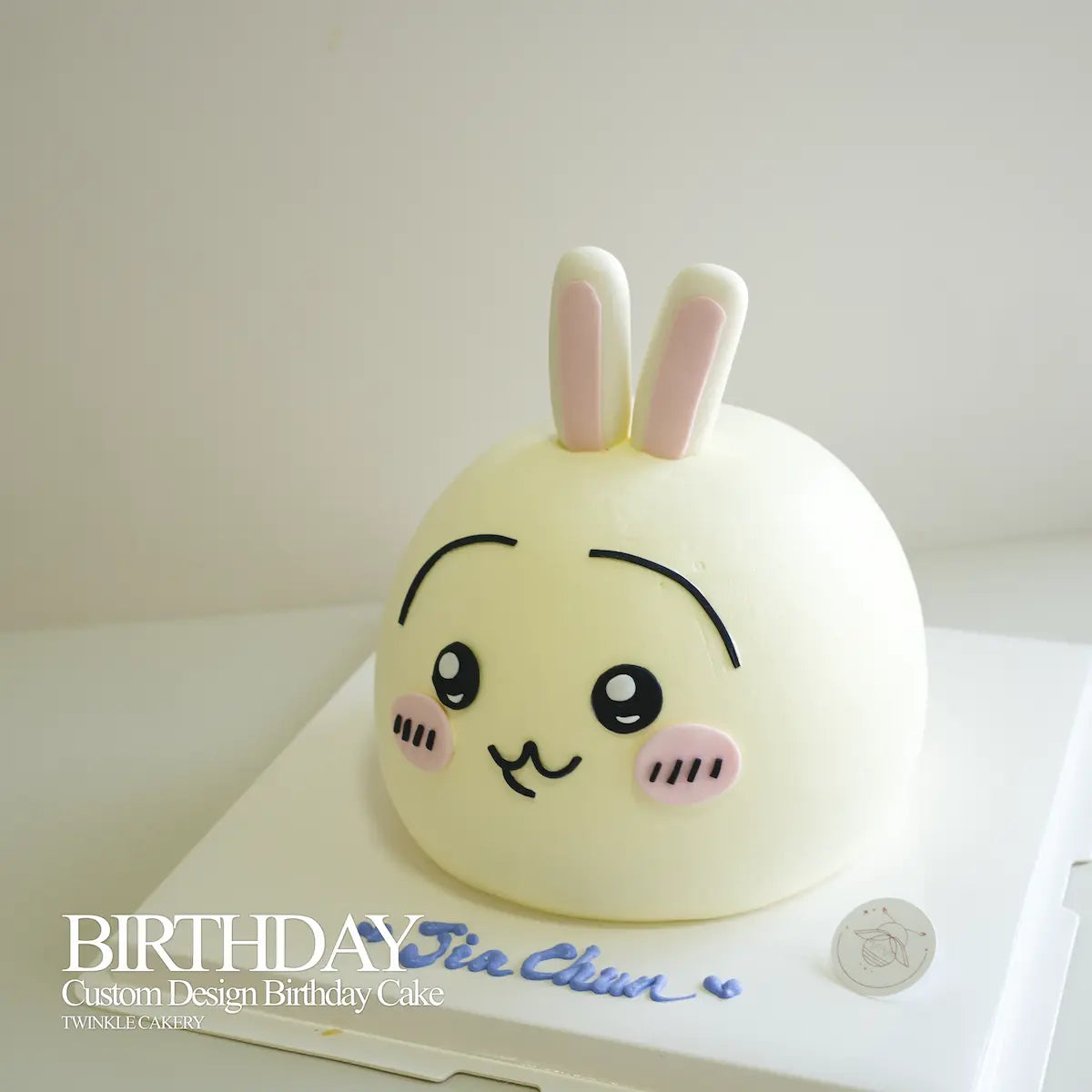Affordable luxury Chiikawa birthday cake, handcrafted by Twinkle Cakery, available for custom order.