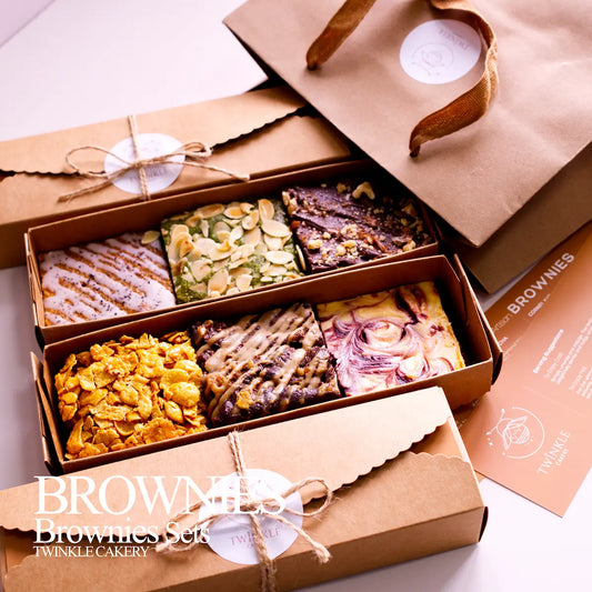 Premium brownie gift set featuring assorted flavors for delivery in KL and Selangor.