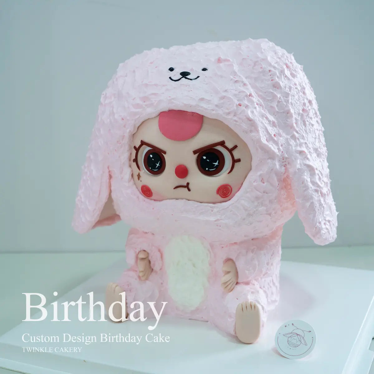 Baby Three cake in cheerful birthday party setting with decorations - delivery selangor