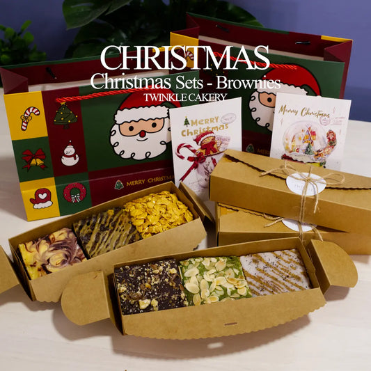 Christmas Brownie Gift Sets A & B with 6 premium flavors - Kuala Lumpur Selangor