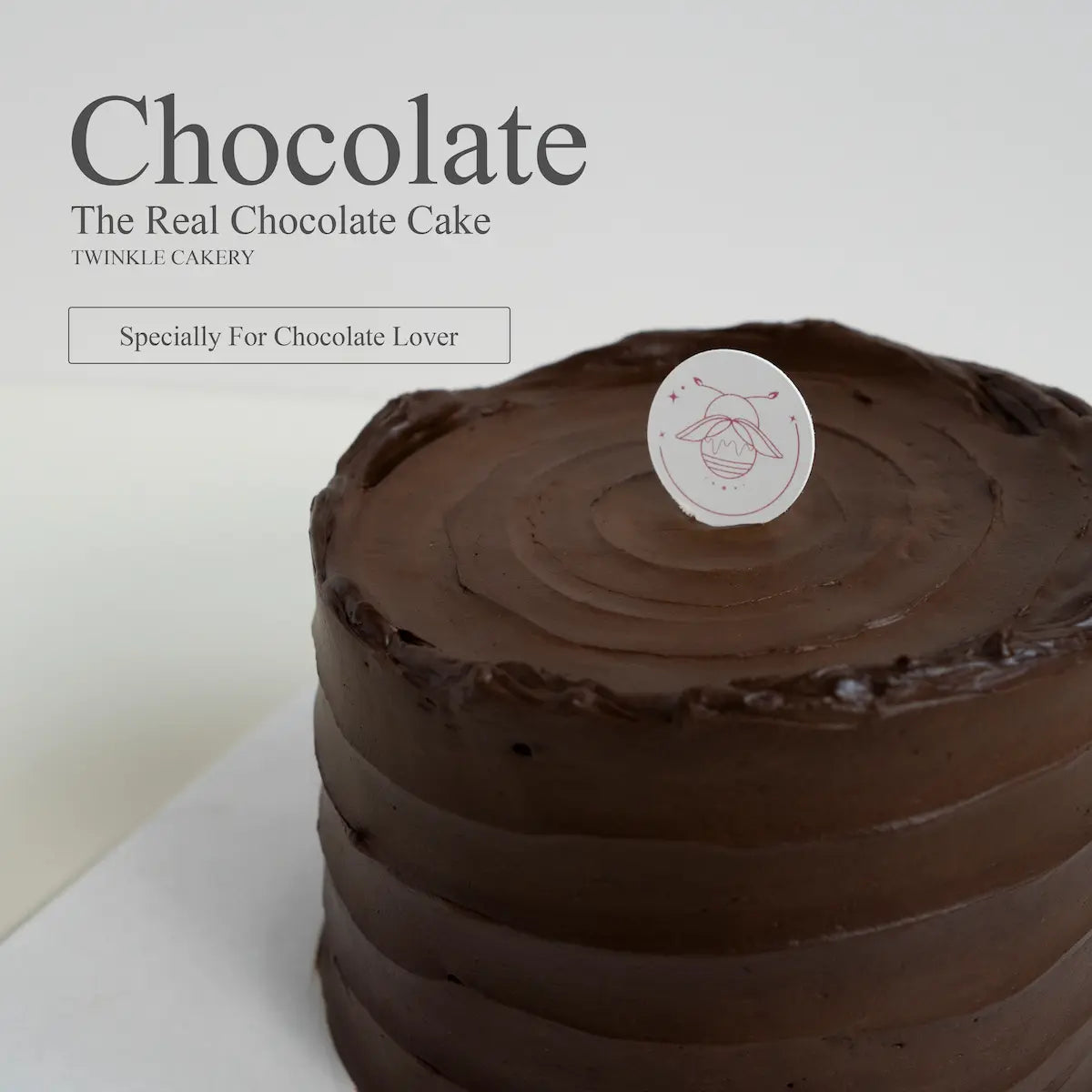 Gourmet chocolate moist cake covered in premium dark chocolate ganache displayed at a birthday party in Puchong.