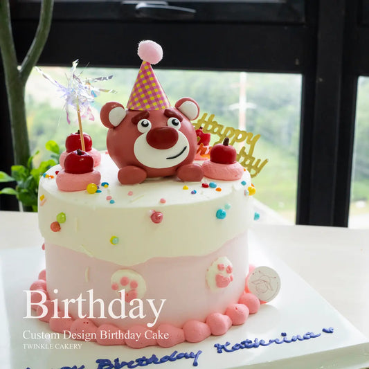 Custom Lotso Bear Birthday Cake Delivery Selangor