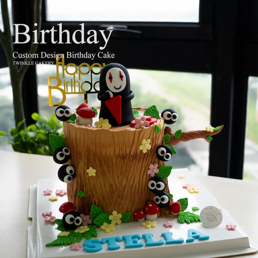 No Face birthday cake - custom anime theme cake delivery in Selangor and KL