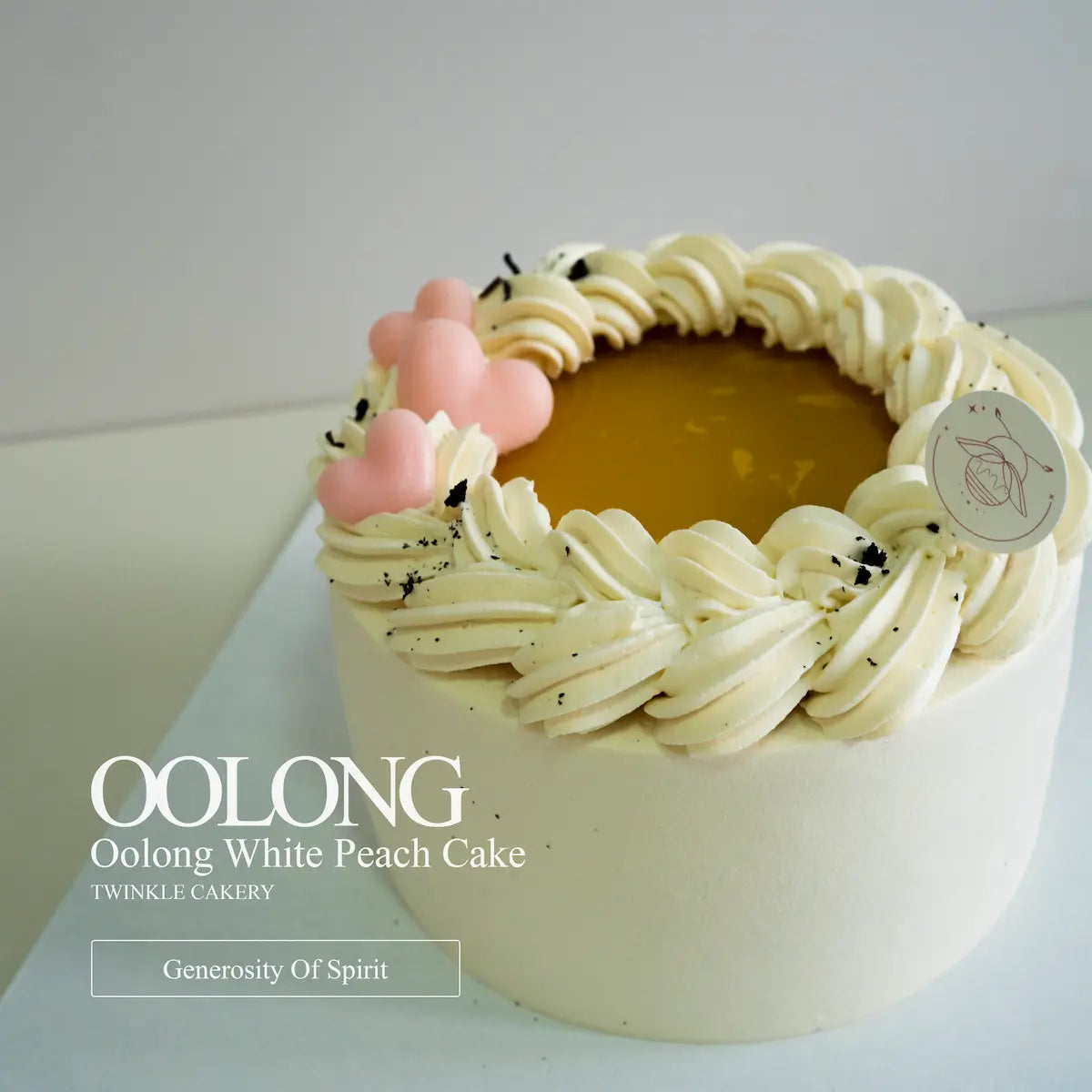 Oolong white peach cake for corporate events in Kuala Lumpur