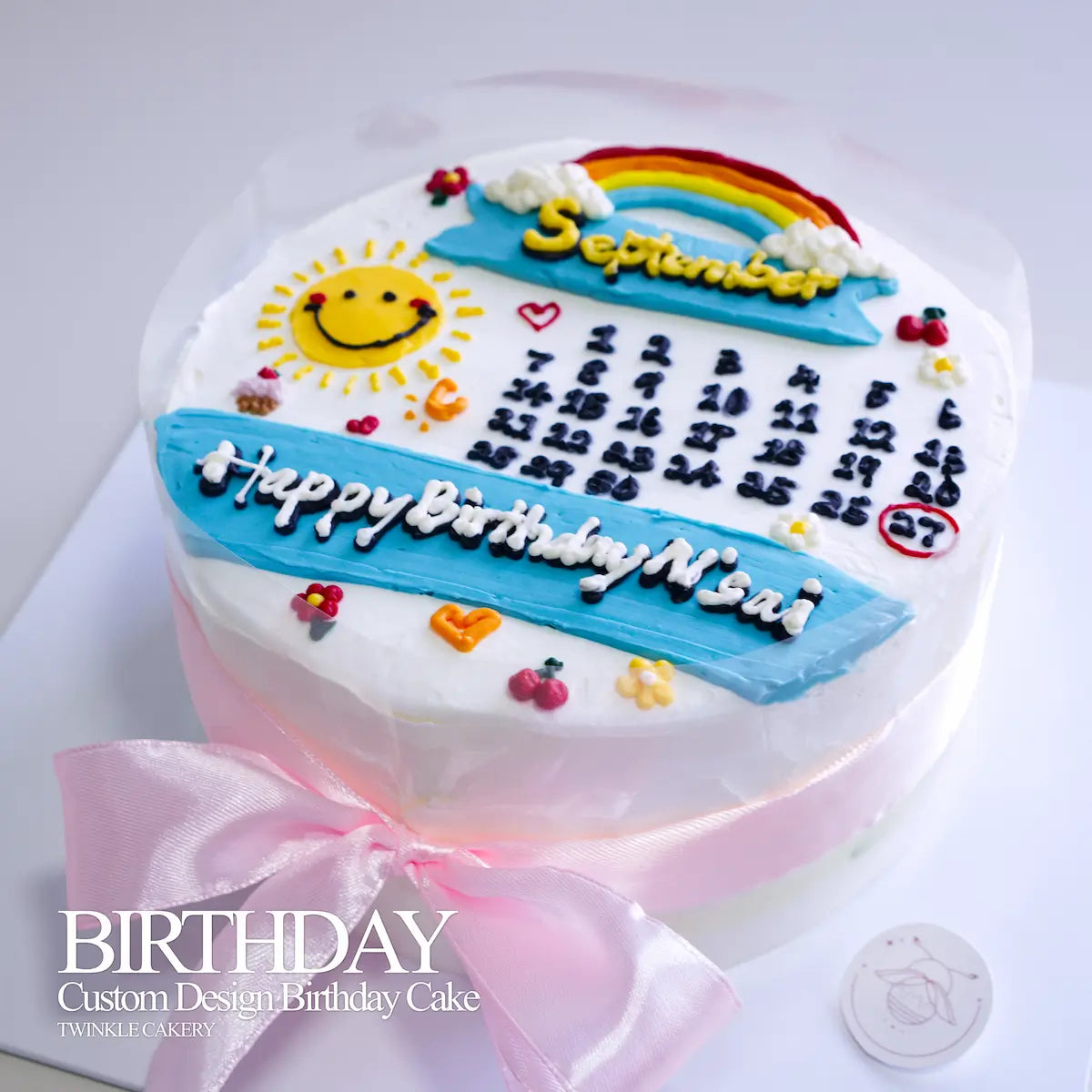 Signature hand-crafted calendar cake for remarkable milestones, serving Kuala Lumpur and Selangor.