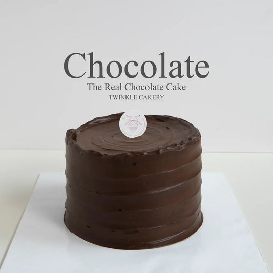 Premium 58 percent dark chocolate ganache celebration cake by Twinkle Cakery in KL