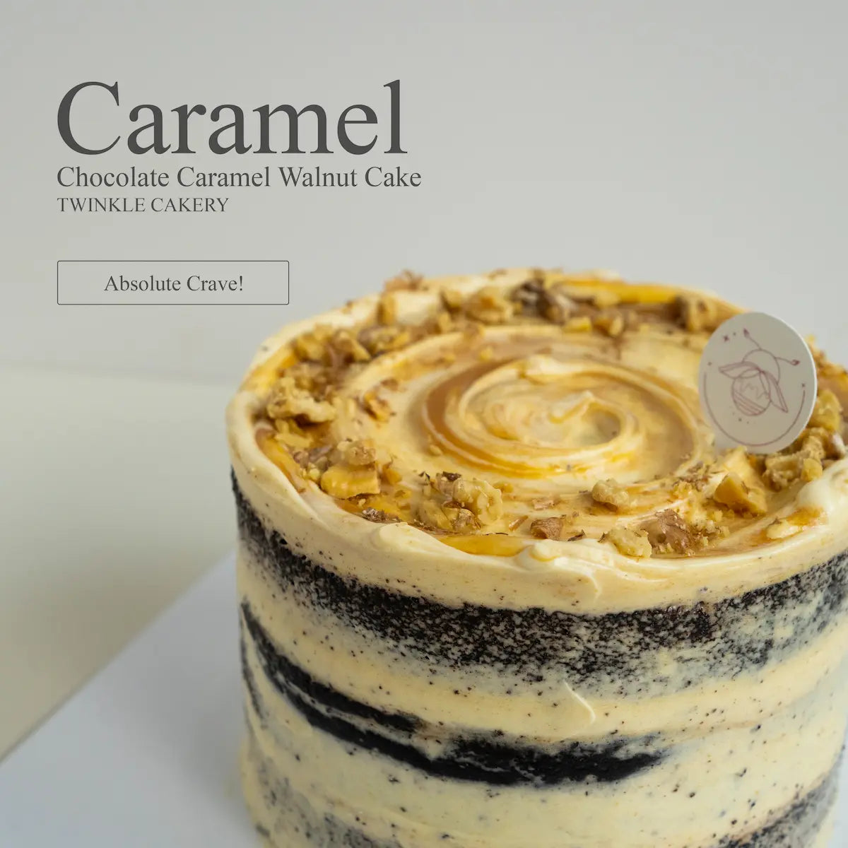 Premium chocolate caramel drip cake serving as a centerpiece on an elegant dessert table in Damansara.