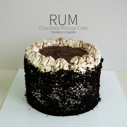 Rum Dark Chocolate Alcohol Cake - Boozy Dessert Delivery Selangor