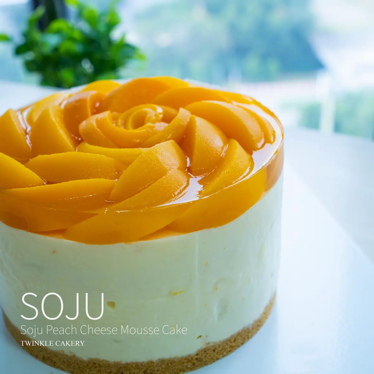 Soju Peach Cheesecake at a Celebration - Alcohol Dessert for Adults KL