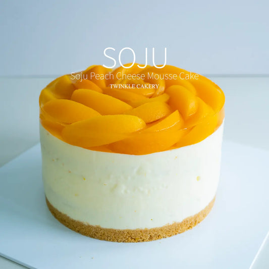 Soju Peach Alcohol Cheesecake - Korean Soju Dessert Delivery Selangor