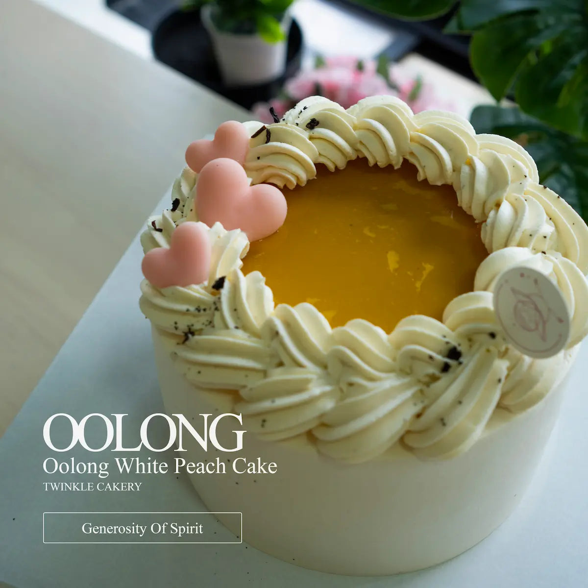 Oolong white peach summer cake - Selangor delivery