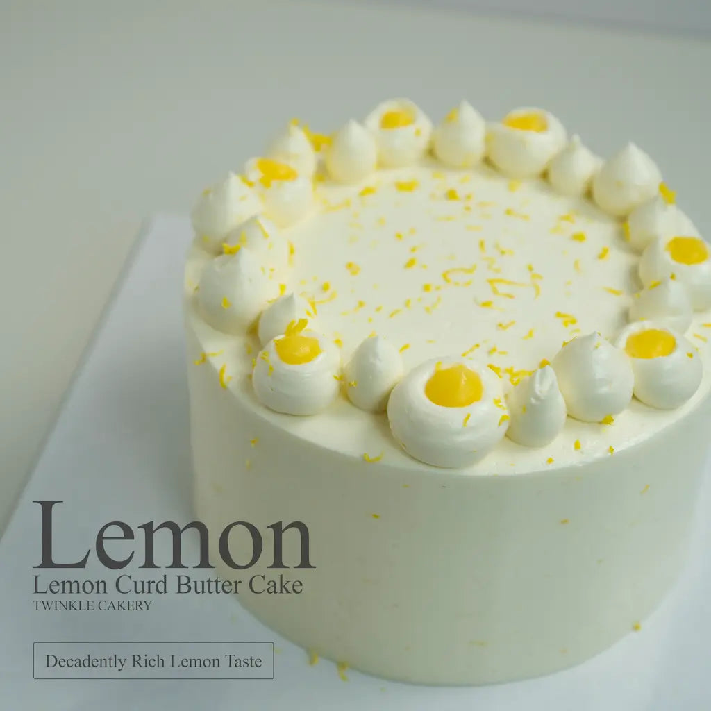 Securely boxed and elegantly packaged lemon curd butter cake ready for safe local delivery transit across Serdang, Damansara, and Kepong.